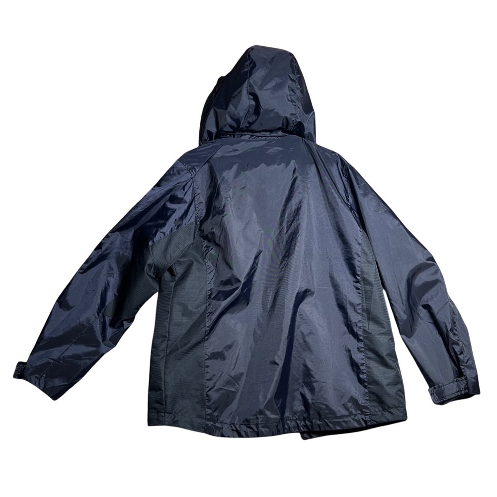 North End Men's Size Small Embroidered Logo Rain Jacket with Detachable Hood 90s
